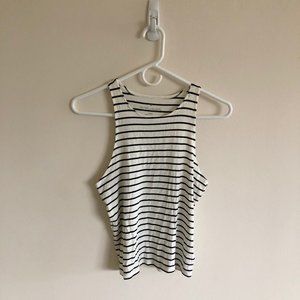 Black and White Striped Tank